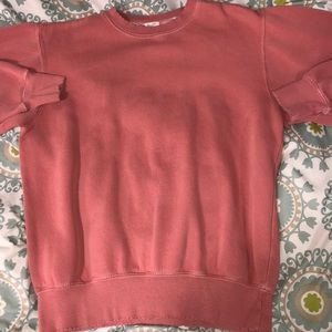 Pink crew neck